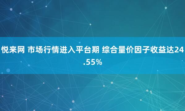 悦来网 市场行情进入平台期 综合量价因子收益达24.55%